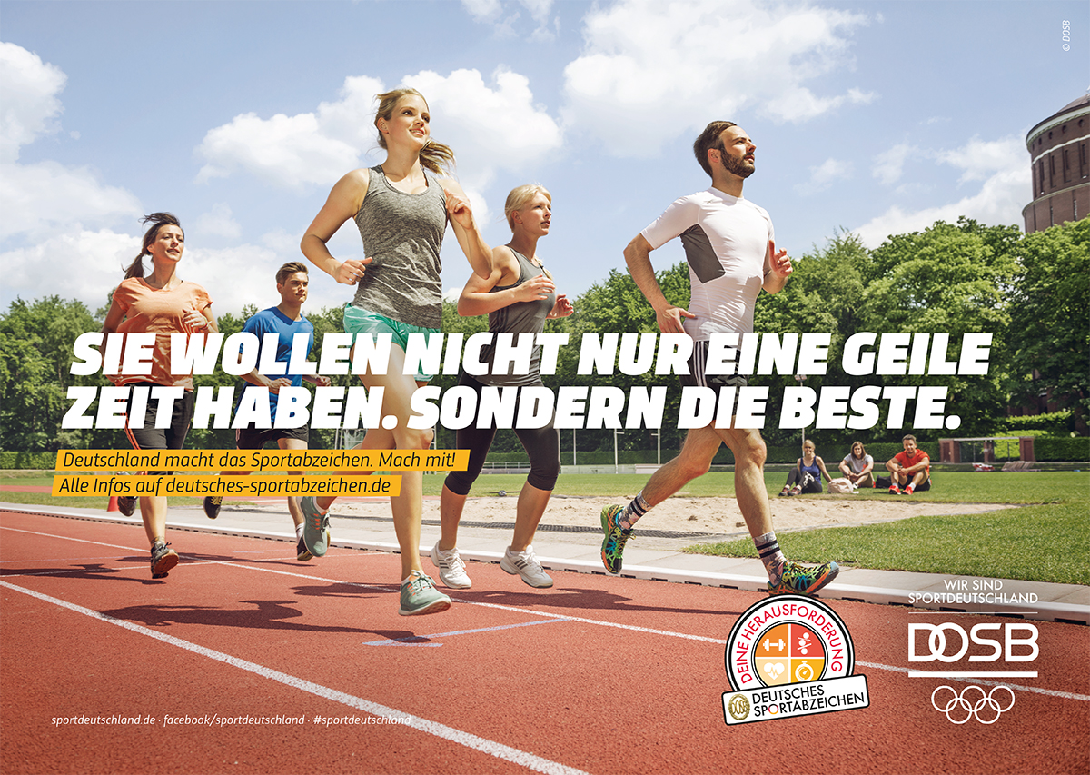 Motiv Laufen 5 Personen beim Wettlaufen